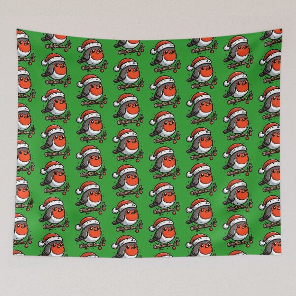Item preview, Cute Christmas robin with Christmas hat designed and sold by Wicca and mythical creatures .