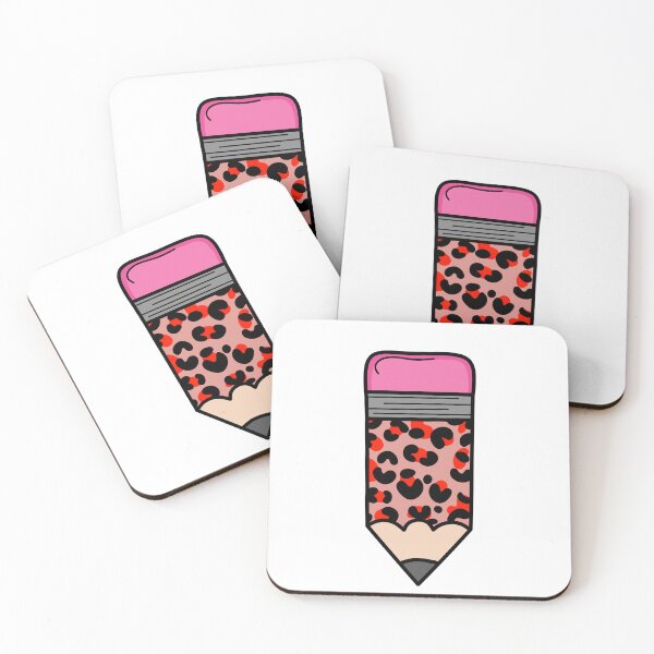 Item preview, Adorable Pencil - Red Leopard Print Pattern  designed and sold by MrsCreative1.