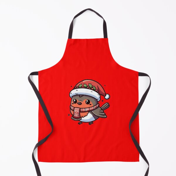 Item preview, Cute Christmas robin with Christmas hat and scarf designed and sold by Wicca and mythical creatures .