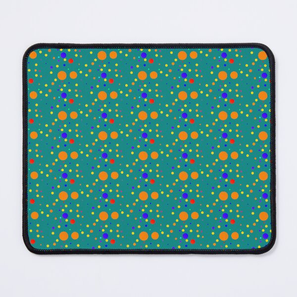 Item preview, Teal orange colorful dotted | Green blue dots pattern designed and sold by lausn.