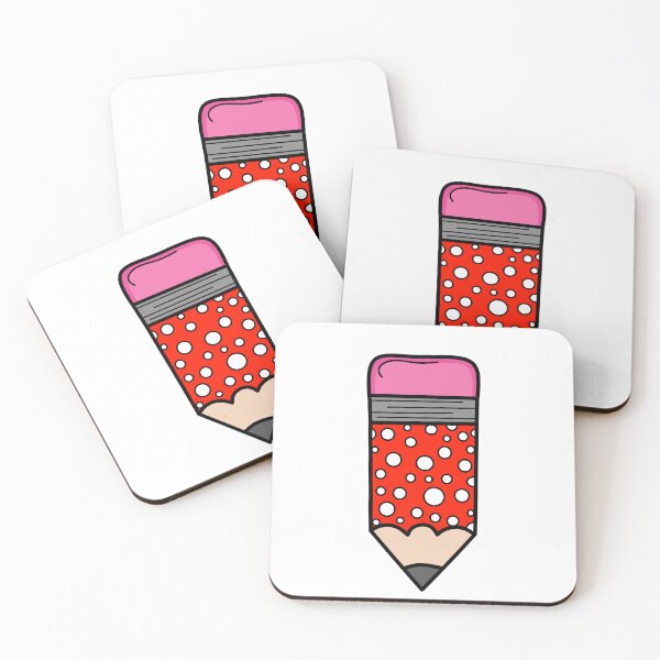 Item preview, Adorable Pencil Design with polka dots - Red and White designed and sold by MrsCreative1.