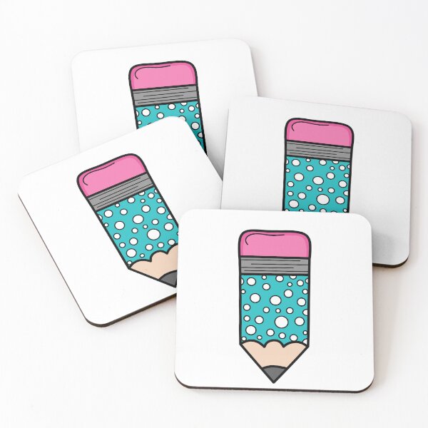 Item preview, Adorable Pencil Design with Polka Dots - Blue and White  designed and sold by MrsCreative1.