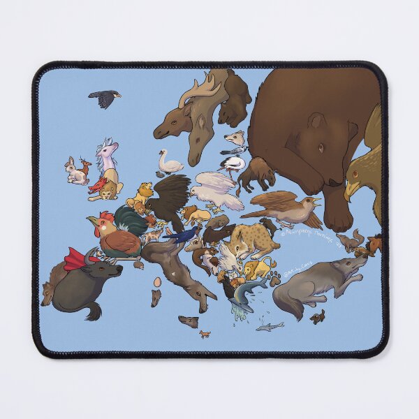 Item preview, Map of Europe’s national animals designed and sold by Ibis-Wolfie.