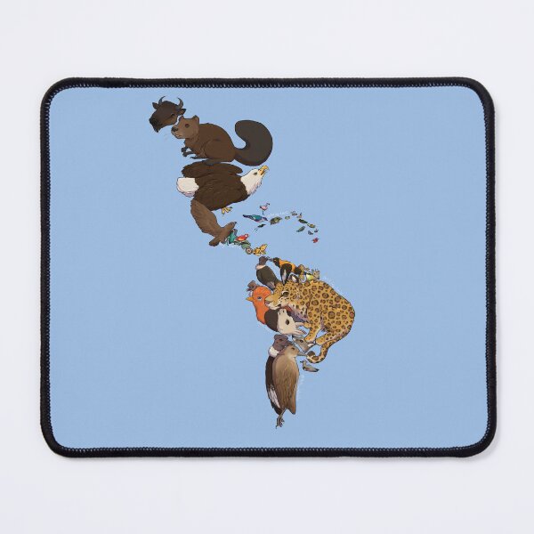 Item preview, Map of the americas national animals designed and sold by Ibis-Wolfie.