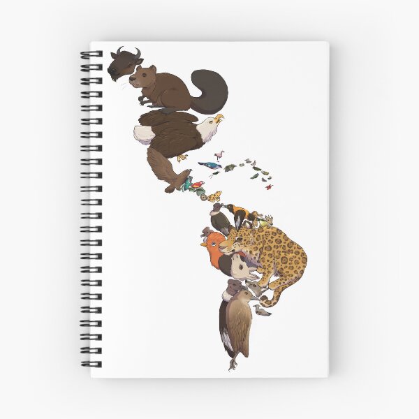 Item preview, Map of the americas national animals designed and sold by Ibis-Wolfie.