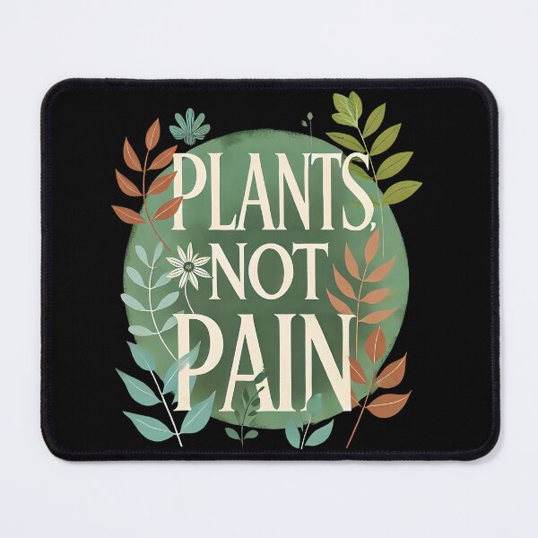 Item preview, Plants, Not Pain – Minimalist Eco Botanical Design designed and sold by ToxiCool.