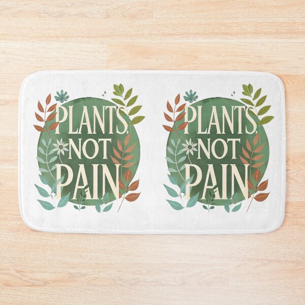 Item preview, Plants, Not Pain – Minimalist Eco Botanical Design designed and sold by ToxiCool.