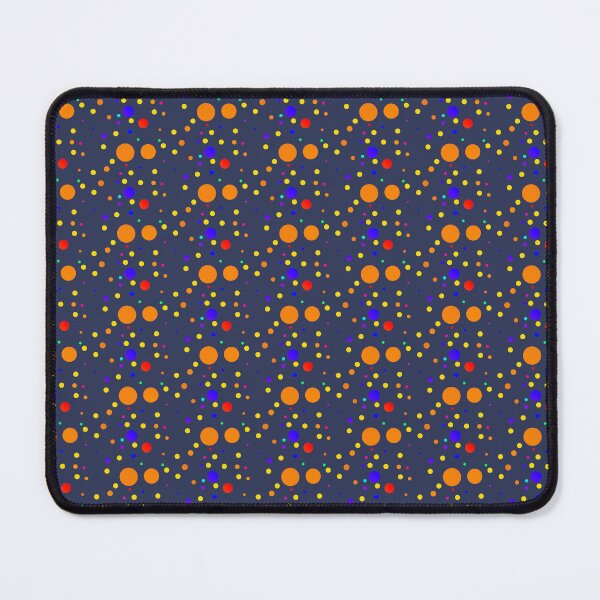 Item preview, Dark blue orange colorful dotted | Deep blue dots pattern designed and sold by lausn.