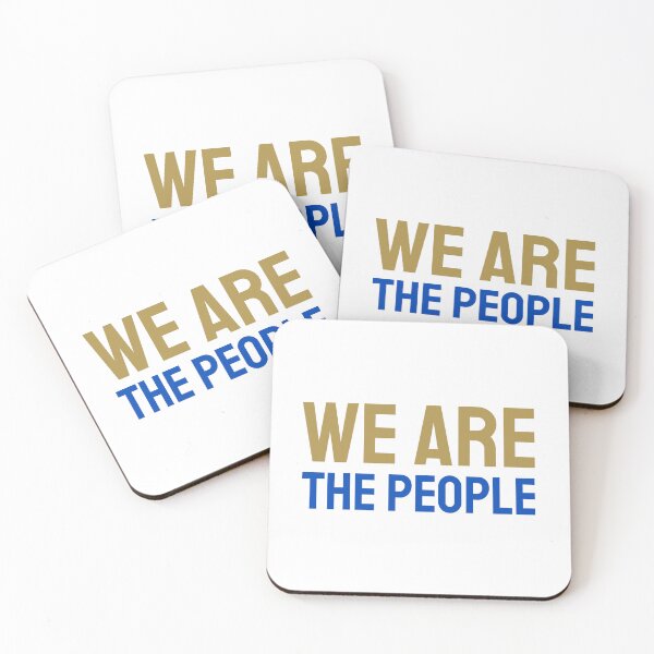 Item preview, We are The People gold b blue designed and sold by VRedBaller.