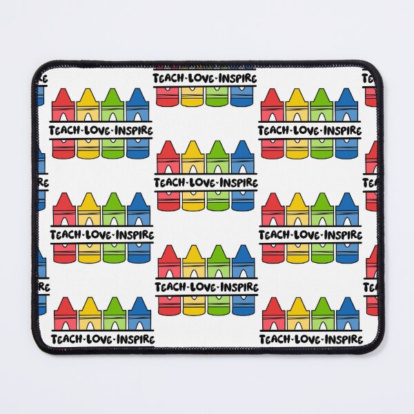 Item preview, Crayons Illustration with "Teach Love Inspire" Wording designed and sold by MrsCreative1.
