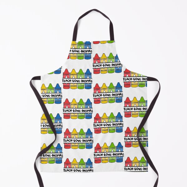 Item preview, Crayons Illustration with "Teach Love Inspire" Wording designed and sold by MrsCreative1.