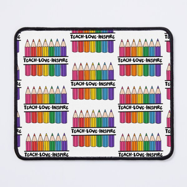Item preview, Pencils Illustration with "Teach Love Inspire" Wording designed and sold by MrsCreative1.