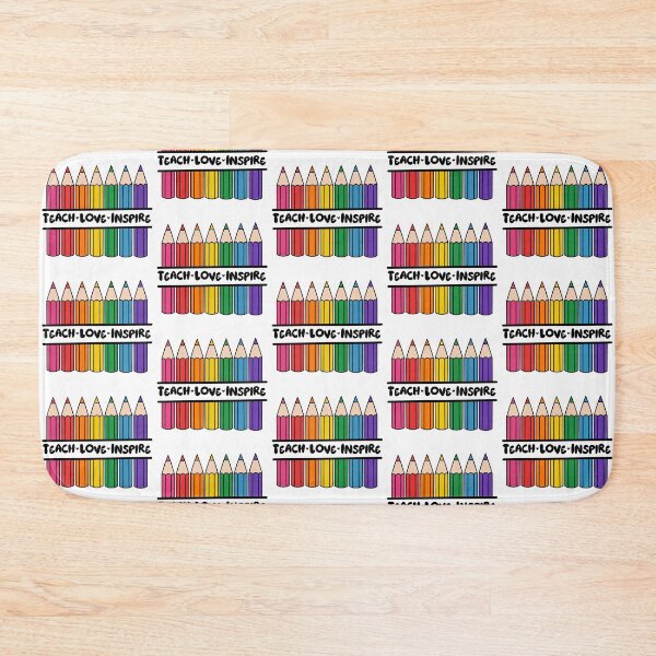 Item preview, Pencils Illustration with "Teach Love Inspire" Wording designed and sold by MrsCreative1.