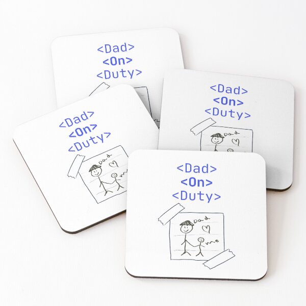 Item preview, Dad on duty designed and sold by mylilstinkbug.