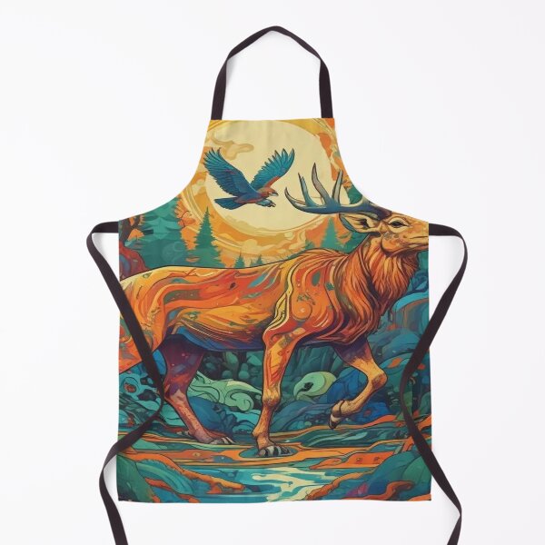 Item preview, A majestic deer with vibrant designed and sold by InezPhotography.