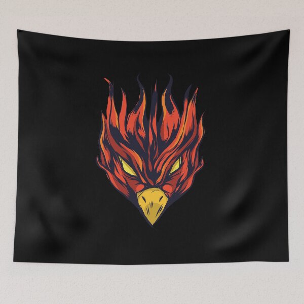 Item preview, Fiery Red Phoenix Bird Head designed and sold by TurtleDojo.