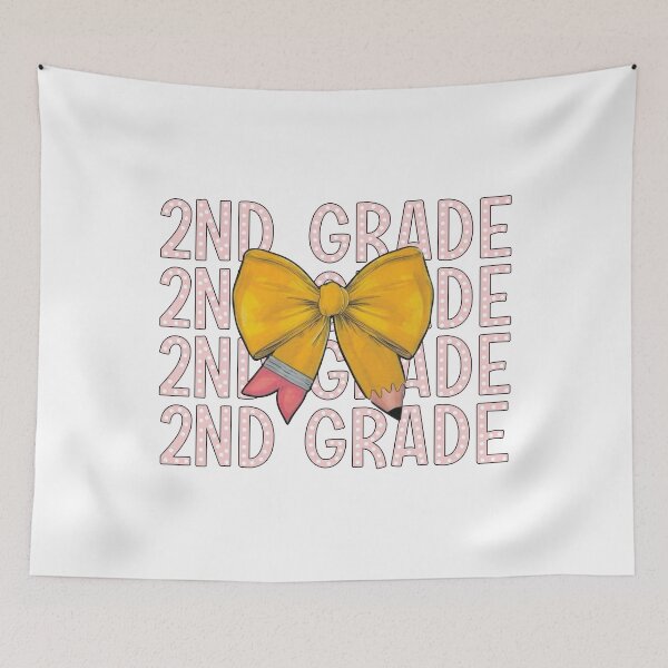 Item preview, 2nd Grade Pencil Bow Design - Back to School Style designed and sold by Fernandink1.