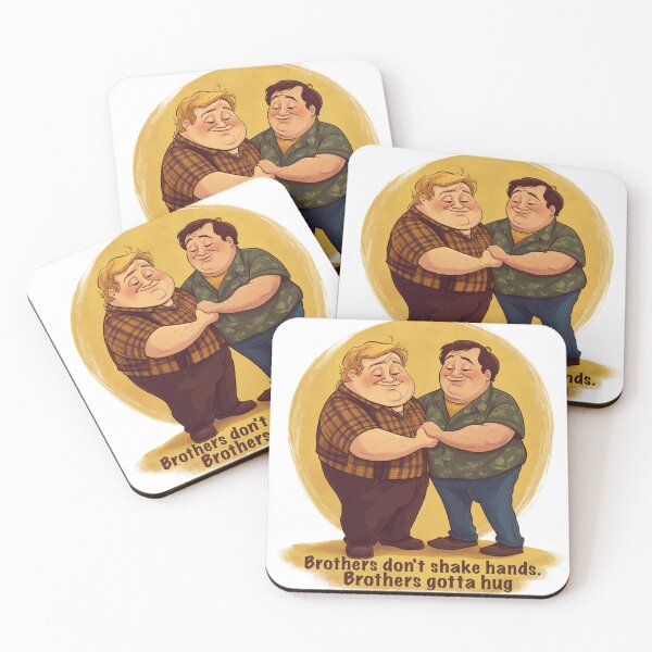 Item preview, Brothers Don't Shake Hands Brothers Gotta Hug Chris Farley Matt Foley designed and sold by sandrawarty.