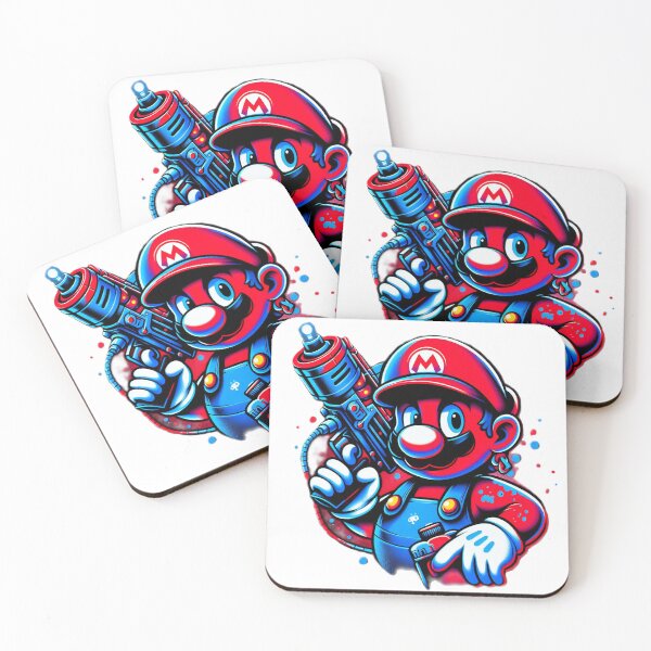 Item preview, Red White Blue Plumber Splash Art designed and sold by Theriddler1.