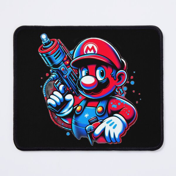 Item preview, Red White Blue Plumber Splash Art designed and sold by Theriddler1.