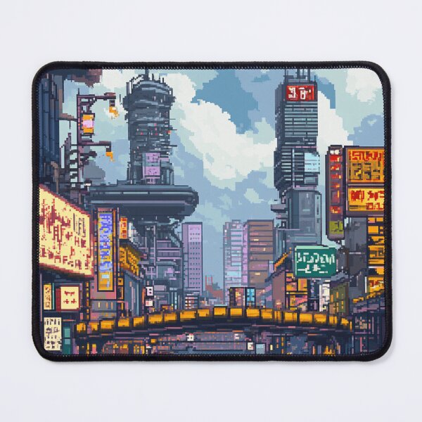 Item preview, Japan Pixel Art Modern Tokio Pattern designed and sold by GrinGalore.