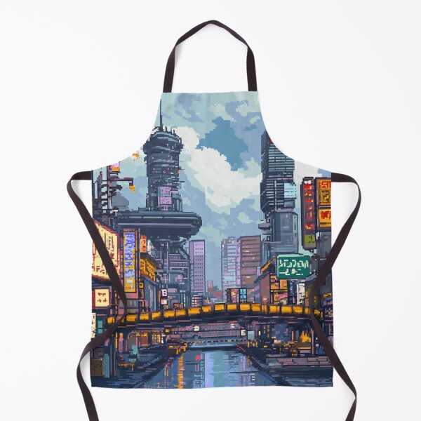 Item preview, Japan Pixel Art Modern Tokio Pattern designed and sold by GrinGalore.