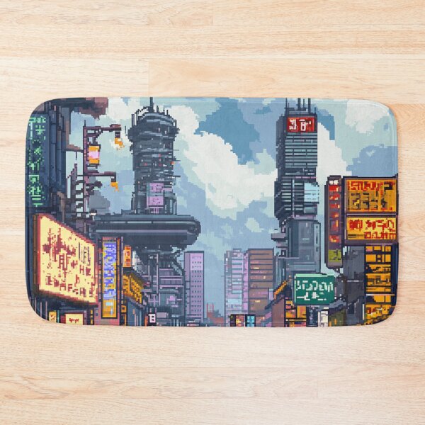 Item preview, Japan Pixel Art Modern Tokio Pattern designed and sold by GrinGalore.