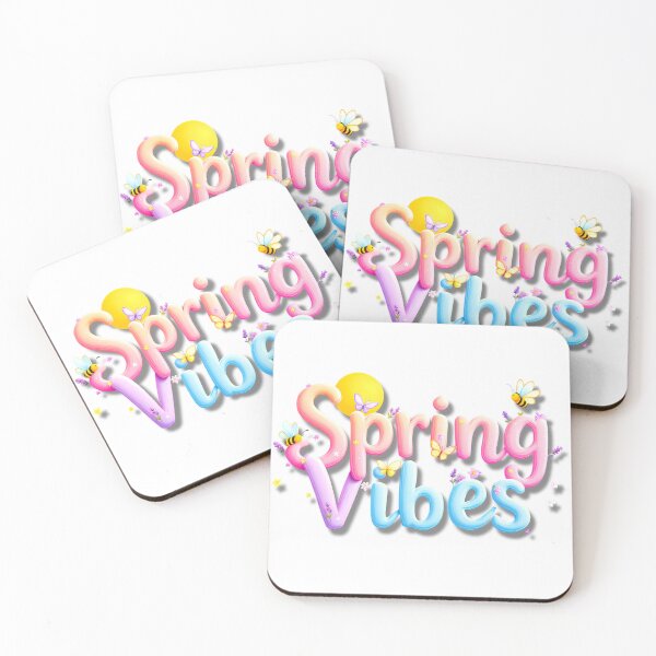 Item preview, Spring Vibes 3D Floral Typography Design designed and sold by ZetaDream.