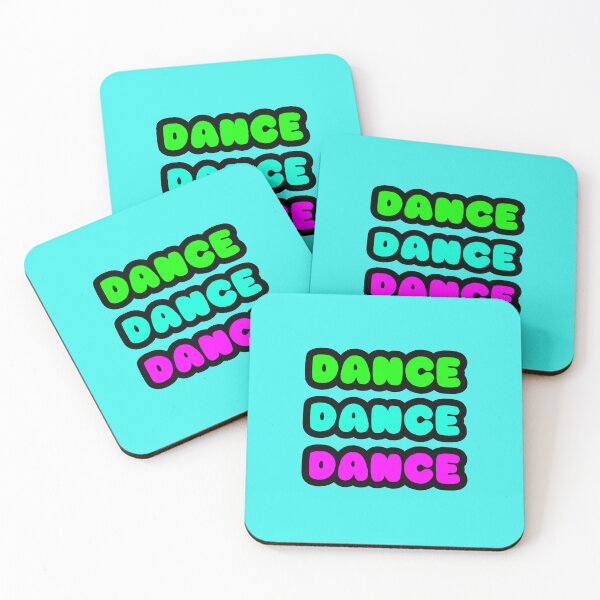 Item preview, DANCE DANCE DANCE Neon Reactive Glow Rave Wear Party Font Design designed and sold by RainbowDoveShop.