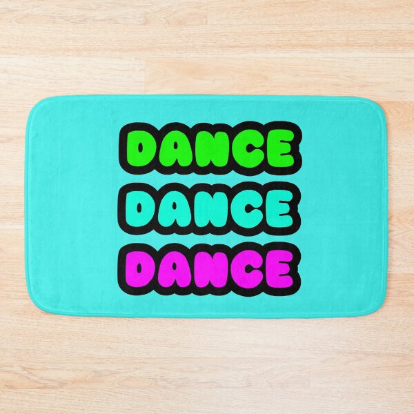 Item preview, DANCE DANCE DANCE Neon Reactive Glow Rave Wear Party Font Design designed and sold by RainbowDoveShop.