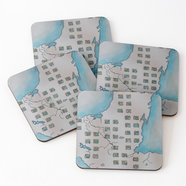 Item preview, Map of the Mayan World designed and sold by KorriganDu.