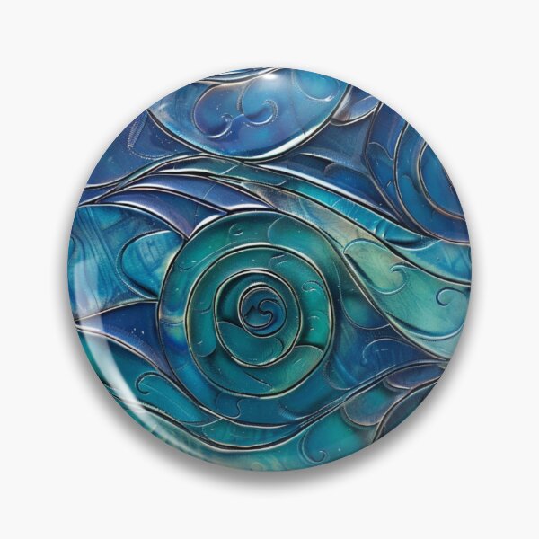 Item preview, New Zealand Māori Paua Pattern Koru Design 232 designed and sold by GrinGalore.