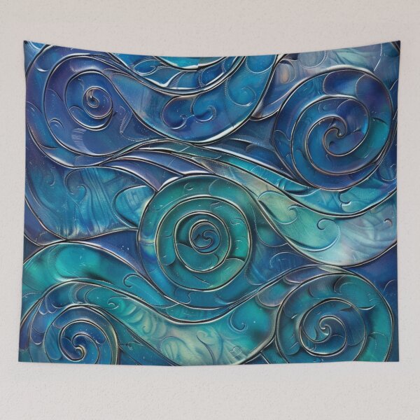 Item preview, New Zealand Māori Paua Pattern Koru Design 232 designed and sold by GrinGalore.
