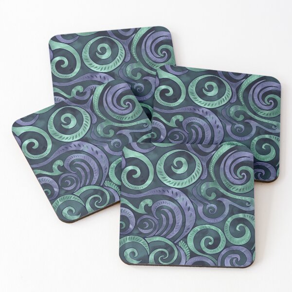 Item preview, New Zealand Māori Paua Pattern Koru Design 233 designed and sold by GrinGalore.
