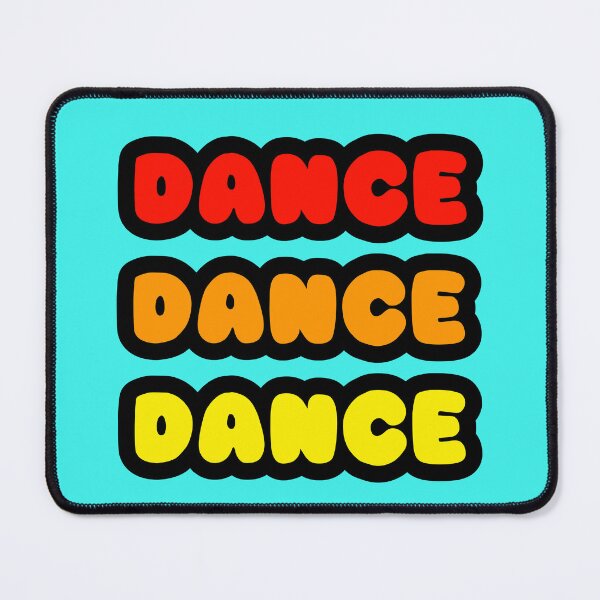 Item preview, DANCE DANCE DANCE Neon Reactive Glow Rave Wear Party Font Design - Warm Mix designed and sold by RainbowDoveShop.
