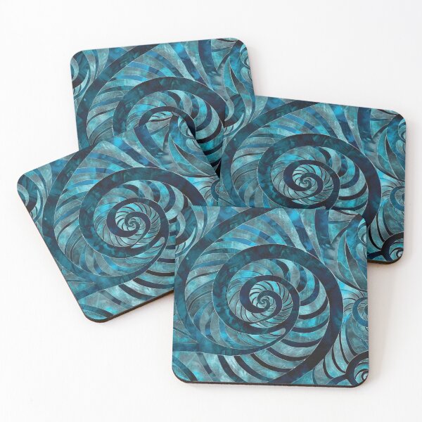 Item preview, New Zealand Māori Paua Pattern Koru Design 234 designed and sold by GrinGalore.