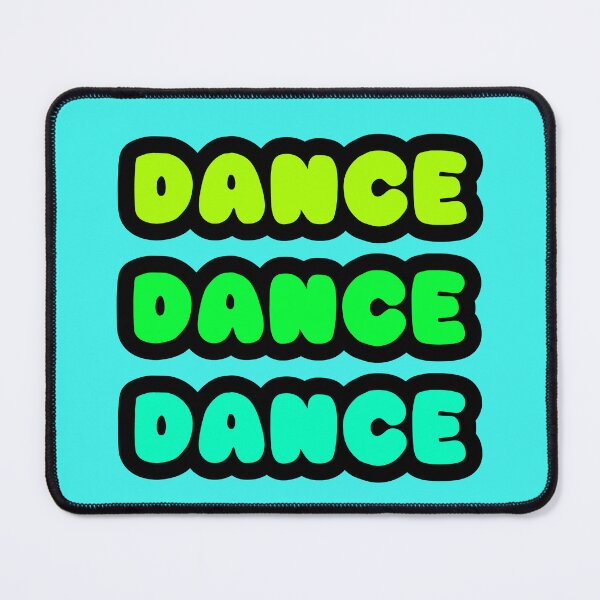 Item preview, DANCE DANCE DANCE Neon Reactive Glow Rave Wear Party Font Design - Cool Mix Green designed and sold by RainbowDoveShop.