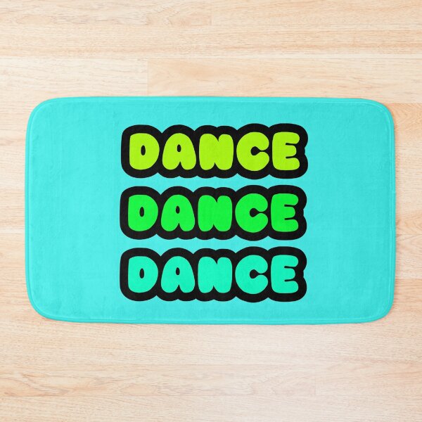 Item preview, DANCE DANCE DANCE Neon Reactive Glow Rave Wear Party Font Design - Cool Mix Green designed and sold by RainbowDoveShop.