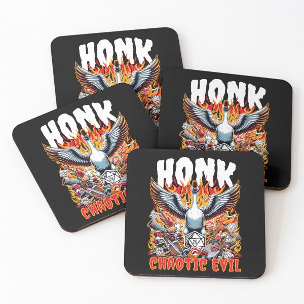 Aperçu de l'œuvre Alignement RPG amusant DND : Chaotic Evil. Chaos Goose Honk créée et vendue par DungeonAtelier.