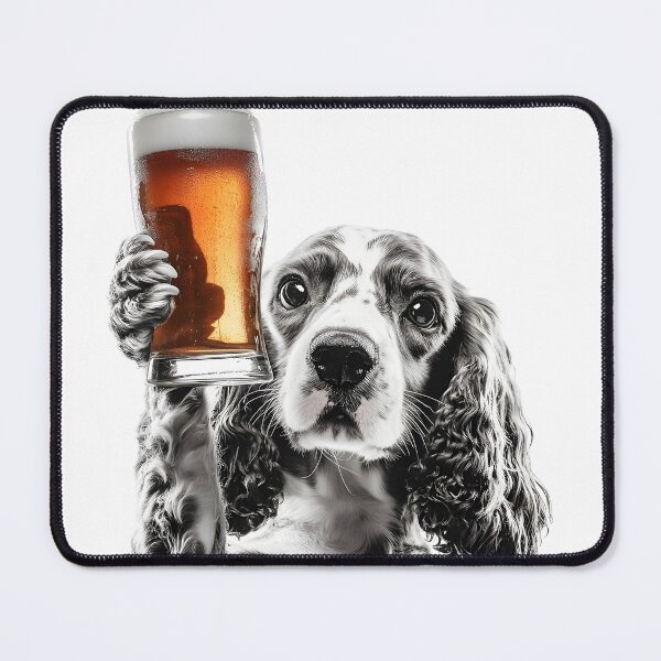 Item preview, Cocker Spaniel Dog Drinking Beer, Funny Beer Humor designed and sold by CheekyAnimalz.