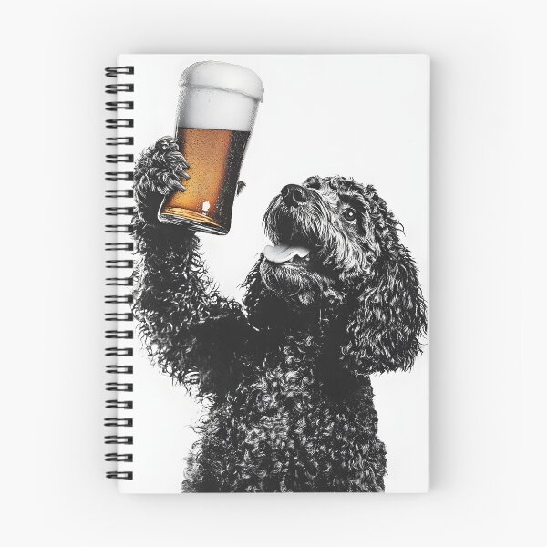 Item preview, Cockapoo Dog Drinking Beer, Funny Beer Humor designed and sold by CheekyAnimalz.