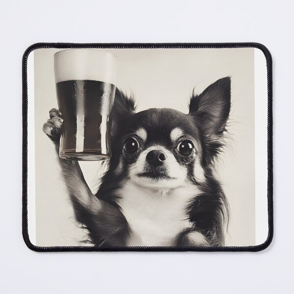Item preview, Chihuahua Dog Drinking Beer, Funny Beer Humor designed and sold by CheekyAnimalz.