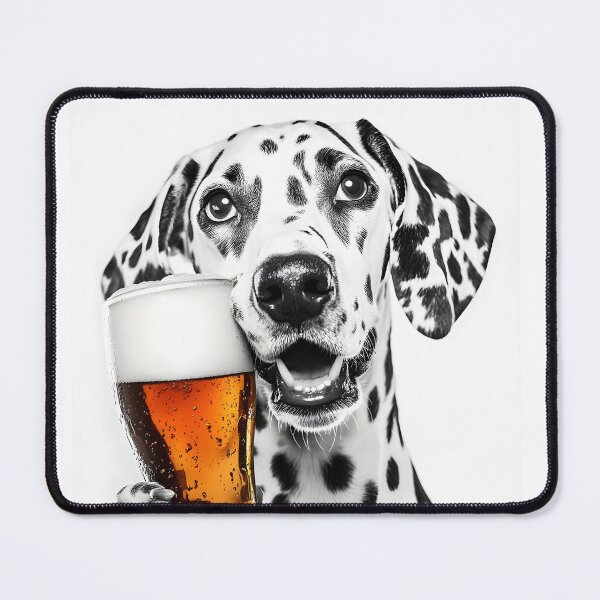 Item preview, Dalmatian Dog Drinking Beer, Funny Beer Humor designed and sold by CheekyAnimalz.