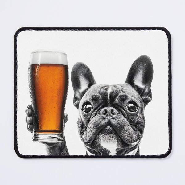 Item preview, Boston Terrier Dog Drinking Beer, Funny Beer Humor designed and sold by CheekyAnimalz.