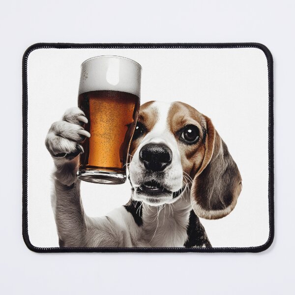 Item preview, Beagle Dog Drinking Beer, Funny Beer Humor designed and sold by CheekyAnimalz.