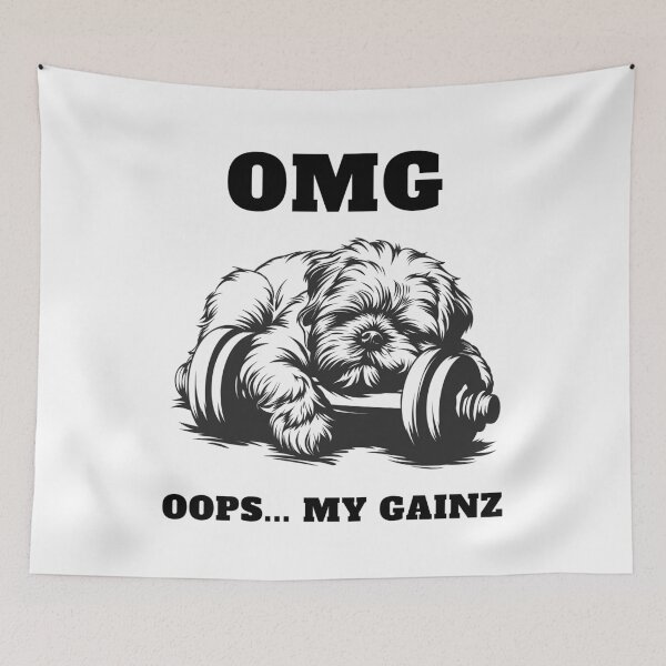 Item preview, Shih Tzu: OOPS, My Gainz! designed and sold by StoReprint1.