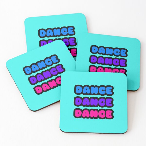 Item preview, DANCE DANCE DANCE Neon Reactive Glow Rave Wear Party Font Design -Funky Mix Purple designed and sold by RainbowDoveShop.