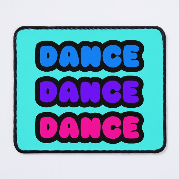 Item preview, DANCE DANCE DANCE Neon Reactive Glow Rave Wear Party Font Design -Funky Mix Purple designed and sold by RainbowDoveShop.