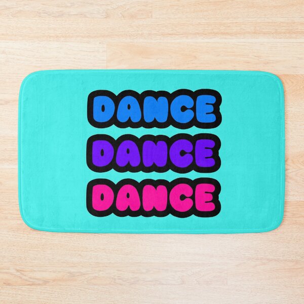 Item preview, DANCE DANCE DANCE Neon Reactive Glow Rave Wear Party Font Design -Funky Mix Purple designed and sold by RainbowDoveShop.