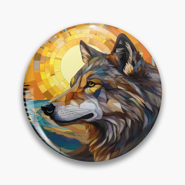 Artikelvorschau, Wolf bei Sonnenuntergang entworfen und verkauft von DappledMoon.